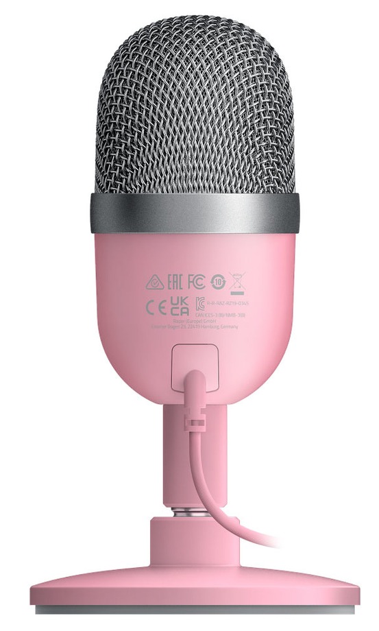 Micrófono RAZER SEIREN mini ultra compact condenser rosado - Viva Digital