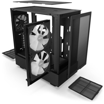 NZXT H5 FLOW (BLANCO) / CAJA MICRO-ATX / - Loltec Panamá - Venta de Partes  y Piezas de computadoras en Panamá - Te reirás de los precios